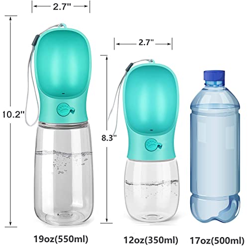 Kalimdor Dog Water Bottle, Leak Proof Portable Puppy Water Dispenser with Drinking Feeder for Pets Outdoor Walking, Hikin...