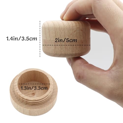 Liannan Custom Wooden First Haircut Curl Keepsake,Baby's First Curl Keepsake Box，My First Haircut Box (style 2)