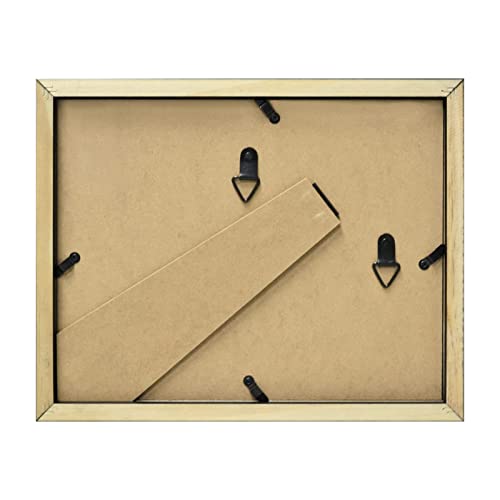 Golden State Art, 8.5x11 Photo frame with mat for 4 2x6 photo booth pictures, Includes Real Glass & Easel Back Display, ma...