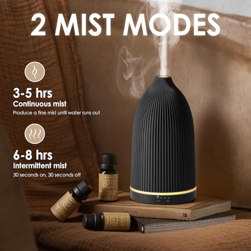 SALKING Essential Oil Diffuser, 100ml Aromatherapy Diffusers with Adjustable Mist Mode Timer Setting, Ultrasonic Diffusers...