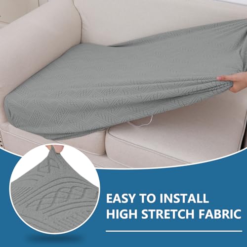 hyha Individual Couch Cushion Covers, Stretch Magic Sofa Seat Cushion Covers Washable, Dog Couch Sofa Slipcover for Pets, ...