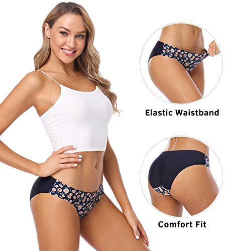 Wealurre Seamless Underwear Invisible Bikini No Show Nylon Spandex Women Panties