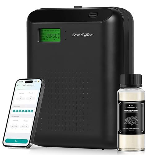 Scent Air Machine Starter Kit – Waterless Diffuser for Home & Commercial Use, Hotel Scent Diffuser Includes 100ml Essentia...