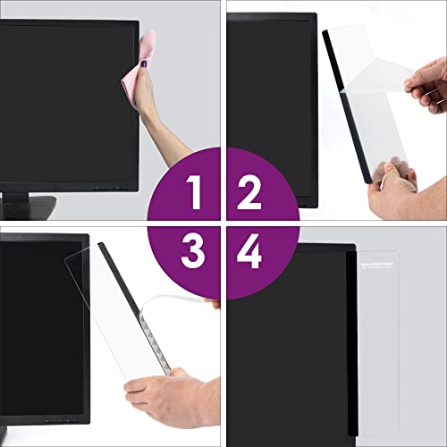 MDOZQ Office Desk Accessories 2pcs Computer Monitor Memo Board Message Board Supplies for Women Men Sticky Note Holder Hom...