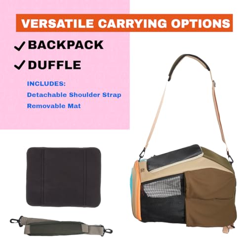 Travel Cat Backpack Carrier - The Navigator Convertible Pet Carrier Backpack - Cat Carrier Backpack with Fully Ventilated ...