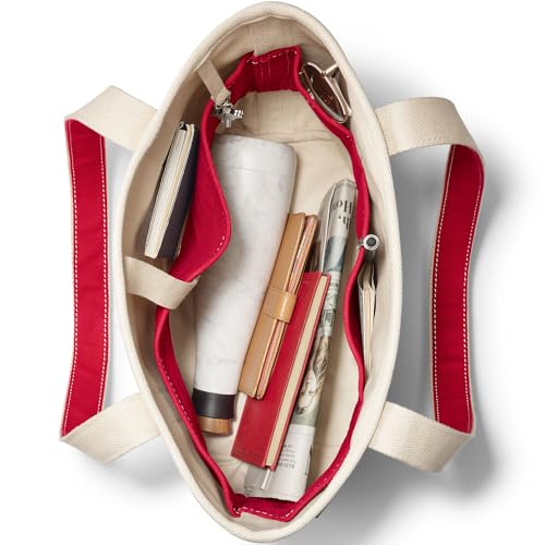 Lands' End Open Top Canvas Tote Bag