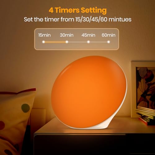 LASTAR Sun Lamp, 10,000 Lux Sunlight Lamp with 4 Color Temperatures & 5 Brightness & 1H Timer, Touch Control Daylight Lamp...