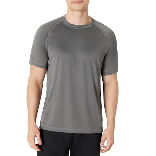 Amazon Essentials Men's Slim-Fit Short-Sleeve Quick-Dry UPF 50 Swim Tee