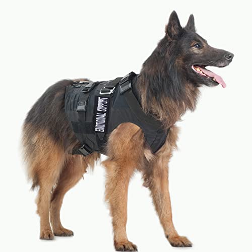 Pistha 12 Pieces Removable Tactical Dog Harness Service Dog Vest Patches Do Not Pet in Training and Emotional Support Dog ...