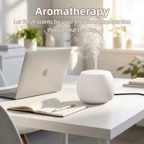 Essential Oil Diffuser: 2-in-1 Ultrasonic Aromatherapy Humidifie with Auto Shut-Off, Quiet Operation Fragrance Diffuser fo...