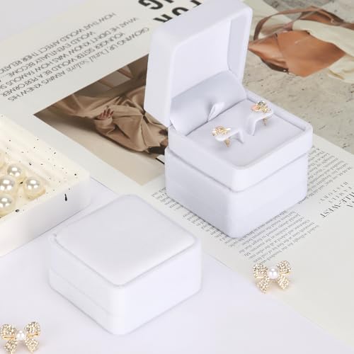 KUKUVR 6 Pieces Classic Velvet Jewelry Earring Gift Box for Stud Earring Necklace Pendant, Jewellry Earring Storage Displa...