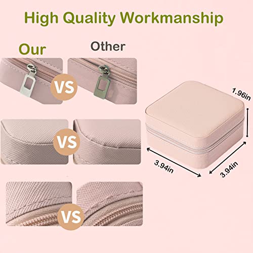 CIPIDI Travel Jewelry Case Bridesmaid Gifts Box,12 Pack Small Jewelry Box Mini Jewelry Organizer,PU Leather Portable Earri...