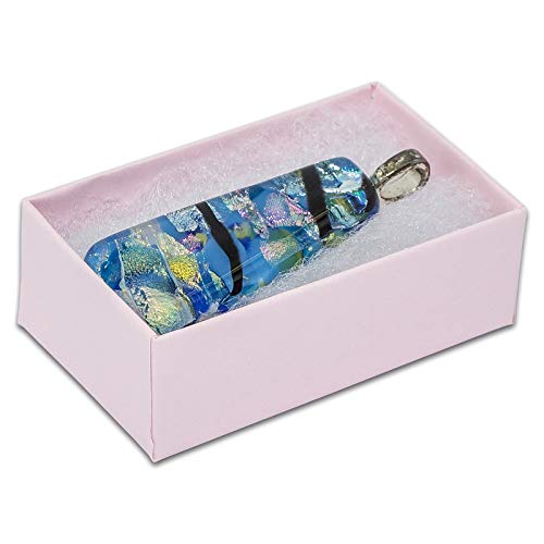 TheDisplayGuys - 100-Pack #99 Cotton Filled Cardboard Paper Jewelry Boxes Gift Case - Pastel Pink (5 Sizes Assortment) - f...