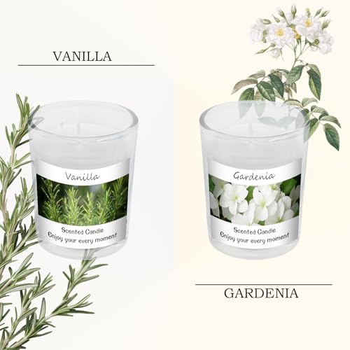Scented Candles Gifts Set for Women and Men, Soy Wax Aromatherapy Candles 6 Pack Jar Candle for Birthday, Thanksgiving, Va...