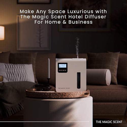 The Magic Scent Diffuser, Scent Air Machine for Home & Hotels, HVAC or Portable Nebulizing Diffuser - Large Room Waterless...