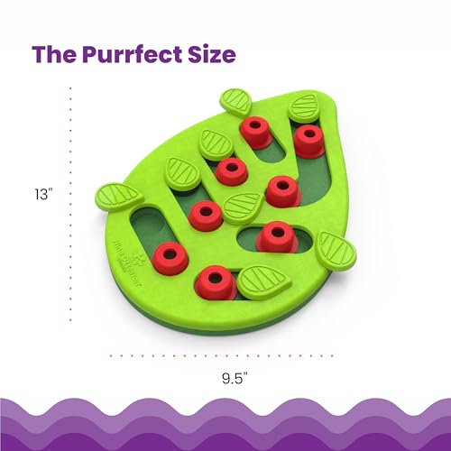 Catstages Nina Ottosson Buggin' Out Puzzle & Play – Interactive Cat Puzzle Feeder for Indoor Cats, 16 Hidden Treat Compart...