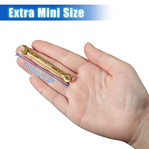 GOLD DEER 20 Pcs Color Plated Small Wrench Set Standard Metric and SAE 5/32"-7/16" & 4-11mm Extra Slim Spanners Mini Wrenc...
