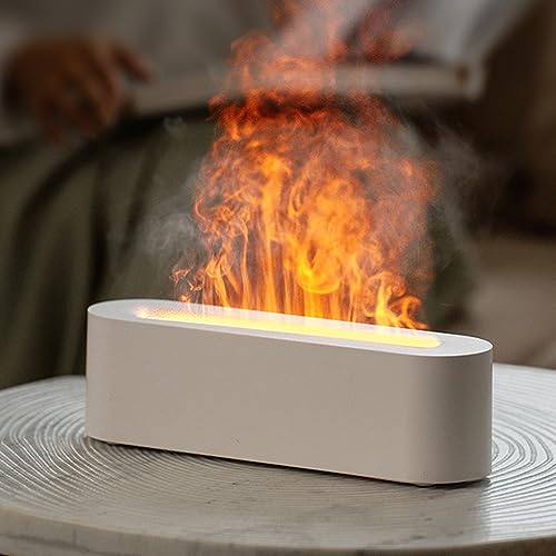 YALEDI Essential Oil Diffuser, Fireplace Flame Fire Oil Diffuser, 150ml Ultrasonic Cool Mist Aromatherapy Humidifier, Scen...