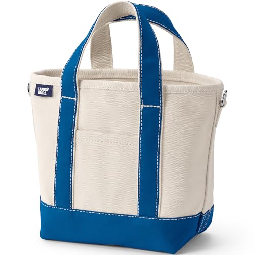 Lands' End Open Top Canvas Tote Bag