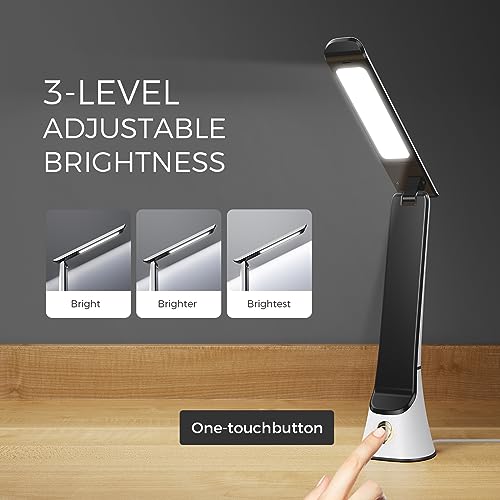 COTLIKE Light Therapy Lamp, 10000 LUX UV-Free LED Sunlight Light, Full Spectrum Mood Light Happy lamp, Touch Control Desk ...