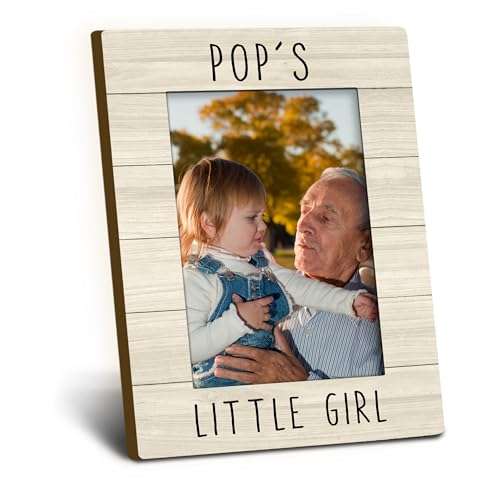 Foyoulame Pop Gifts Picture Frame 4x6, Pop Wooden Picture Frame, Christmas Fathers Day Birthday Gifts for PopGrandpa from ...