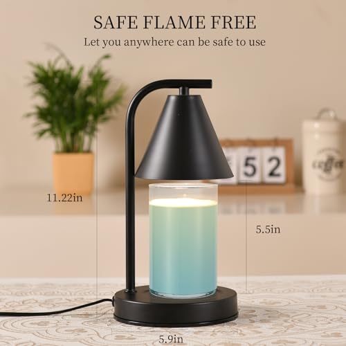 Candle Warmer Lamp, Electric Candle Lamp Warmer Gifts for Mom Women House Warming Gifts New Home Bedroom Decor Dimmable Wa...
