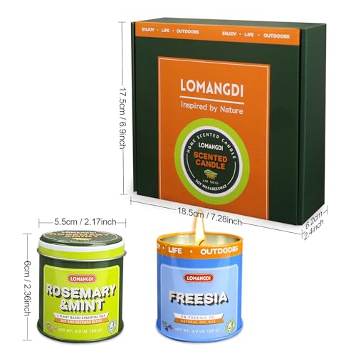 Scented Candles Gifts Set - 9 Pack 3OZ Jar Candles with 9 Varied Scents for Home, Relaxation, Gifts, Includes Citronella