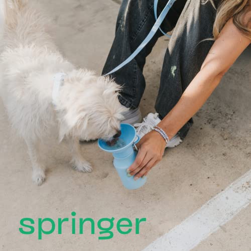 Springer Dog Water Bottle | Portable Travel Water Bottle Dispenser For Dogs - As Seen on Shark Tank | Patented, Leak-Proof...