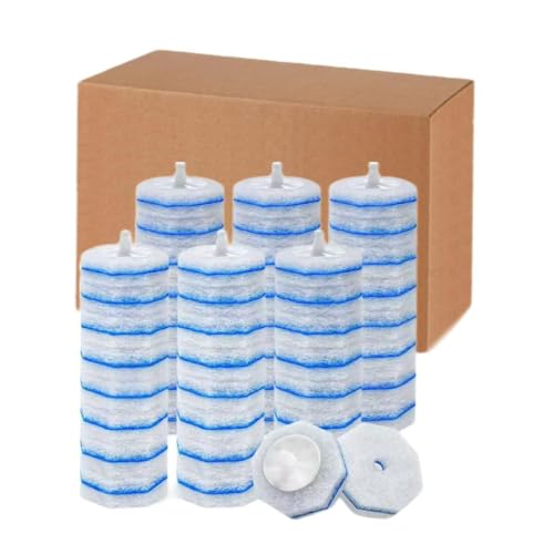 60 Count Toilet Bowl Wand Refills for Clorox,Disposable Toilet Bowl Cleaner Refill Pads for Most Toilet System,Disposable ...
