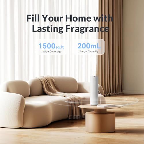 Aromadd Scent Diffuser Starter Kit – Waterless Essential Oil Diffuser for Home, 1500 Sq.Ft Coverage Scent Air Machine, Sma...