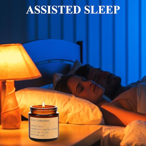 Candles for Home Scented, 150 Hours of Burning Time Aromatherapy Candle, 6 Pack Natural Soy Candle Set, Scented Candles Ve...