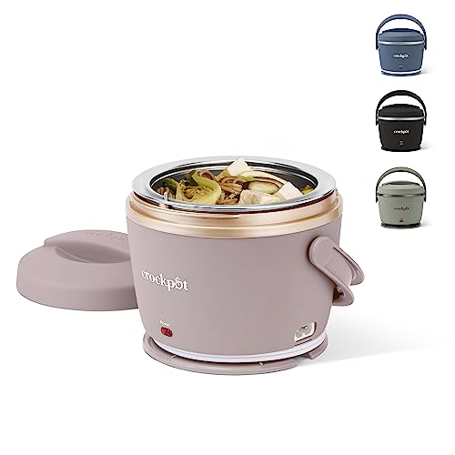 Crock-Pot 20oz Portable Electric Food Warmer, Personal Lunch Box Keeps Food Spill-Free & Warm, Ideal for Travel, Work, Sch...