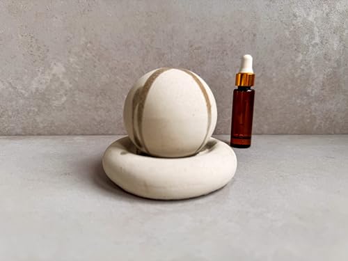 Concrete Essential Oil Diffuser, Aromatherapy Sphere, Passive Dome Diffuser, Cement Decor, Fragrance Air Freshener, Cement...