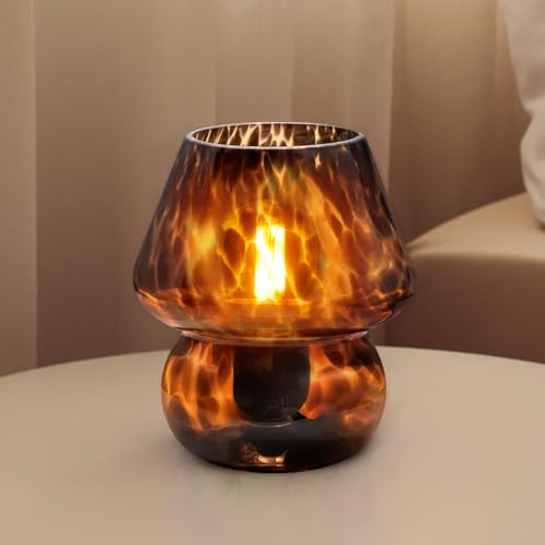 Dawnwake Mushroom Lamp Small Lamp Table Lamp for Bedroom, Desk Bedside Lamps for Living Room,Mushroom Decor Cute Mini Mode...