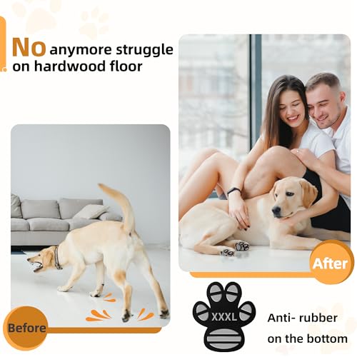 Anti-Slip Dog Paw Protector Pads for Senior Dogs, Dog Paw Adhesive Pads on Hardwood Floor,Senior Pets Essentials with Stro...