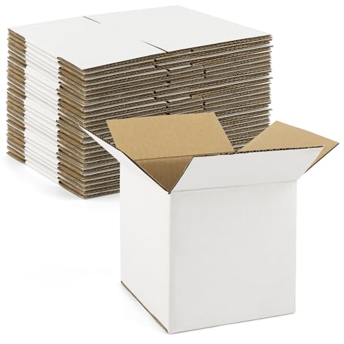 Golden State Art, 28 Pack 5x5x5 Shipping Boxes for Coffee Mugs, Candles, Gifts Mailing, Packaging, Storage - 5x5 Corrugate...