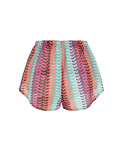 ZAFUL Crochet Cover Up Shorts for Women Beach Swimwear 2026 Boho High Waisted Drawstring Flowy Swim Bottom