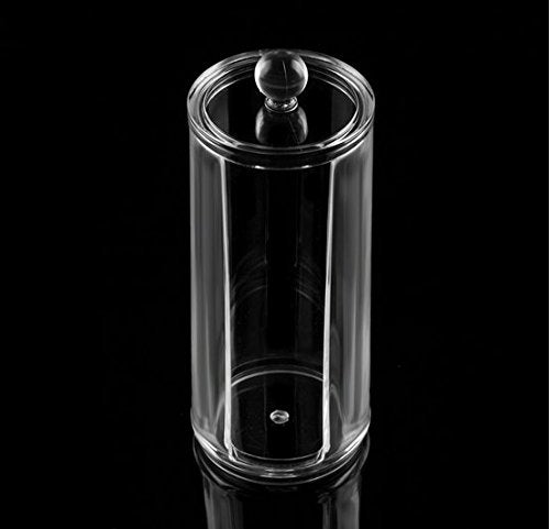 Kamay's Transparent Cotton Ball Pad Swabs Make Up Pads Dispenser Holder Organizer Container with lid Multifunction Acrylic...