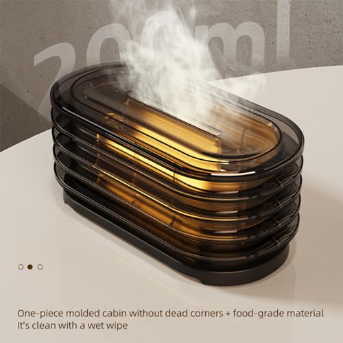 KISSWILL Aroma Diffuser, 120ml Ultrasonic Essential Oils Diffusers with Cool Mist, Salt Lamp Aromatherapy Diffuser with Au...