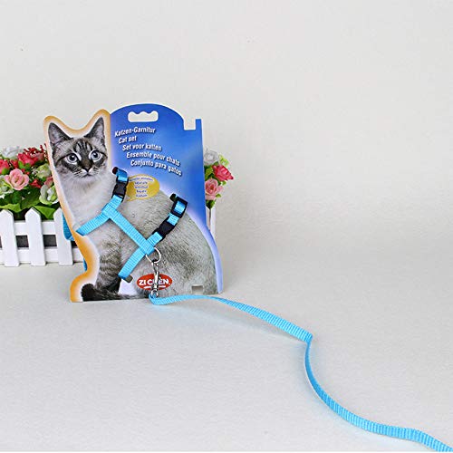 GOZOLA 2 Pack Cat Harness and Leash | Adjustable Halter Harness with Nylon Strap, Safety Rope Leads for Kittens | Orange &...