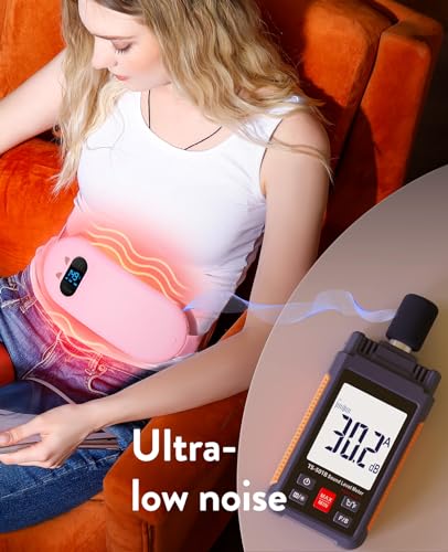 Electric Heating Pad, Portable Cordless Menstrual Heating Pad with 6 Heat Levels and 6 Massage Modes, Fast Large Heating B...