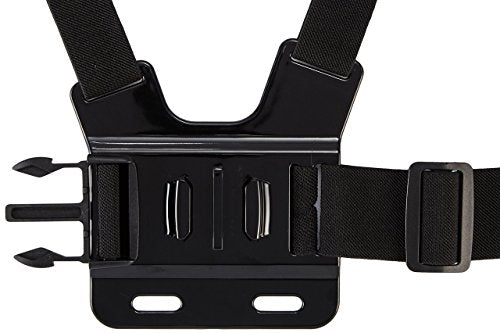 Amazon Basics Adjustable Chest Mount Harness for GoPro Camera, Compatible with GoPro Hero Series, Black