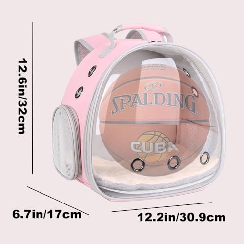Portable Small Animal Backpack Travel Breathable Pet Carrier Bag Cages for Guinea Pig, Rabbit, Bearded Dragon, Squirrel, T...