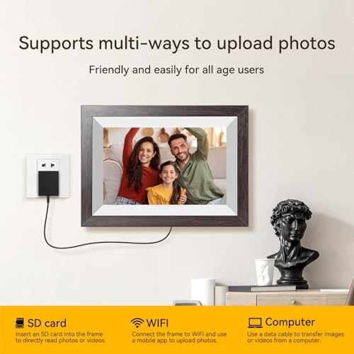 KODAK 10.1 inch WiFi Digital Picture Frame,1280x800 IPS HD Touch Screen, 32GB Smart Photo Frame with App & AI Photo Creati...