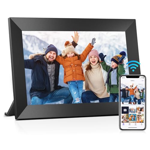 Uhale 10.1" Digital Picture Frame with 32GB Storage Support SD Card, Electronic Photo Frames with 1280x800 HD IPS Touch Sc...