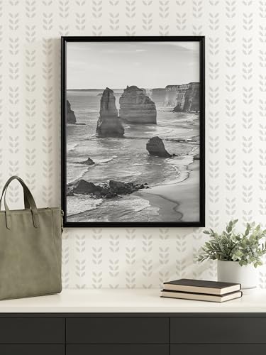 Kate and Laurel Adlynn Modern Rectangle Poster Frame, 20 x 26, Black, Minimal Large Photo Frame for Use as Movie Poster Di...