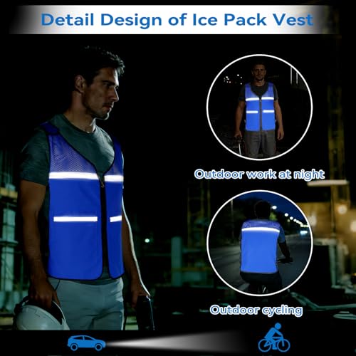 KkaFFe Cooling Vest for Men and Women for Hot Weather，Cooling Jacket Safety Vest/Running Lightweight Waistcoat