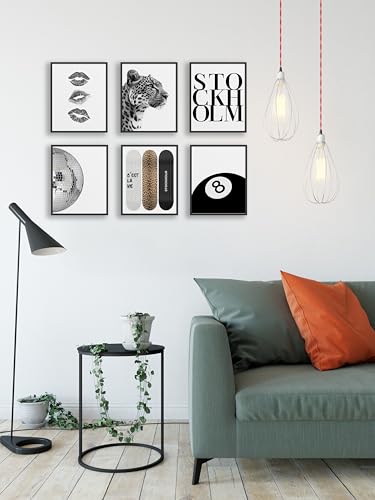 TwoDays Stockholm Style Room Decor for Women, Chic Trendy Wall Art for Living Room Aesthetic, Luxury Fashion Posters for H...
