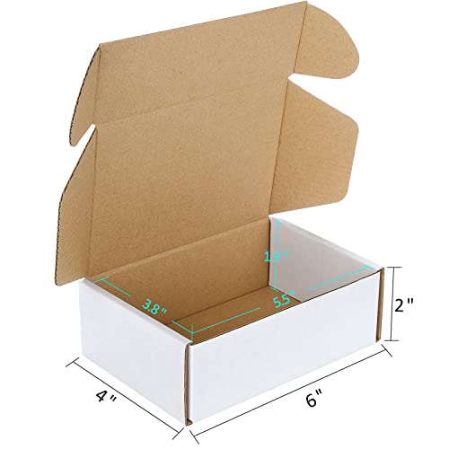 Corrugated Mailer,Small Cardboard Shipping Boxes (6" x 4" x 2")