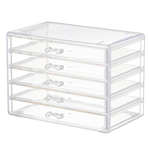 YUFONG Earring Storage Box Organizer 5 Drawers Jewelry Organizer Acrylic Jewelry Storage Box Holder Compartment Transparen...